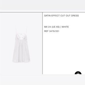 Zara satin effect dress